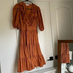 Ivy City Co. Ruffle Wrap Dress